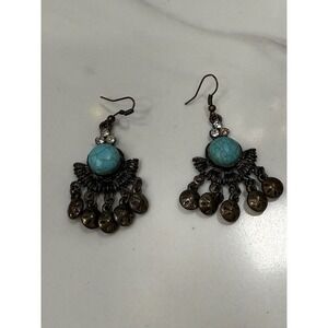 Turquoise Bohemian Dangle Drop Earrings Fashion Statement Jewelry